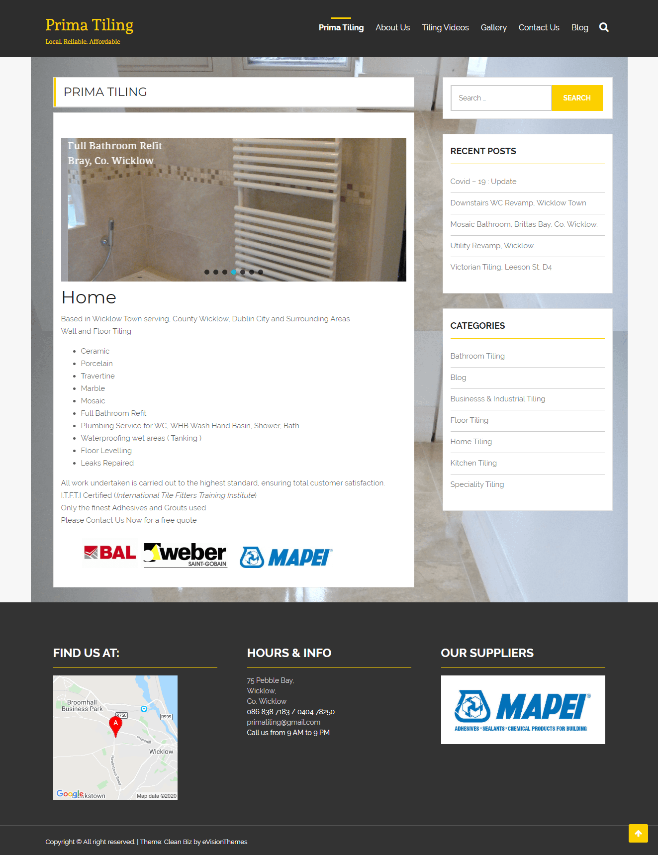 WEB DESIGN 10 Prima Tiling Prima Tiling